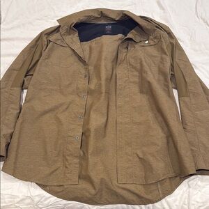 Wrangler Brown Lightweight Shirt Jacket Relaxed Fit
